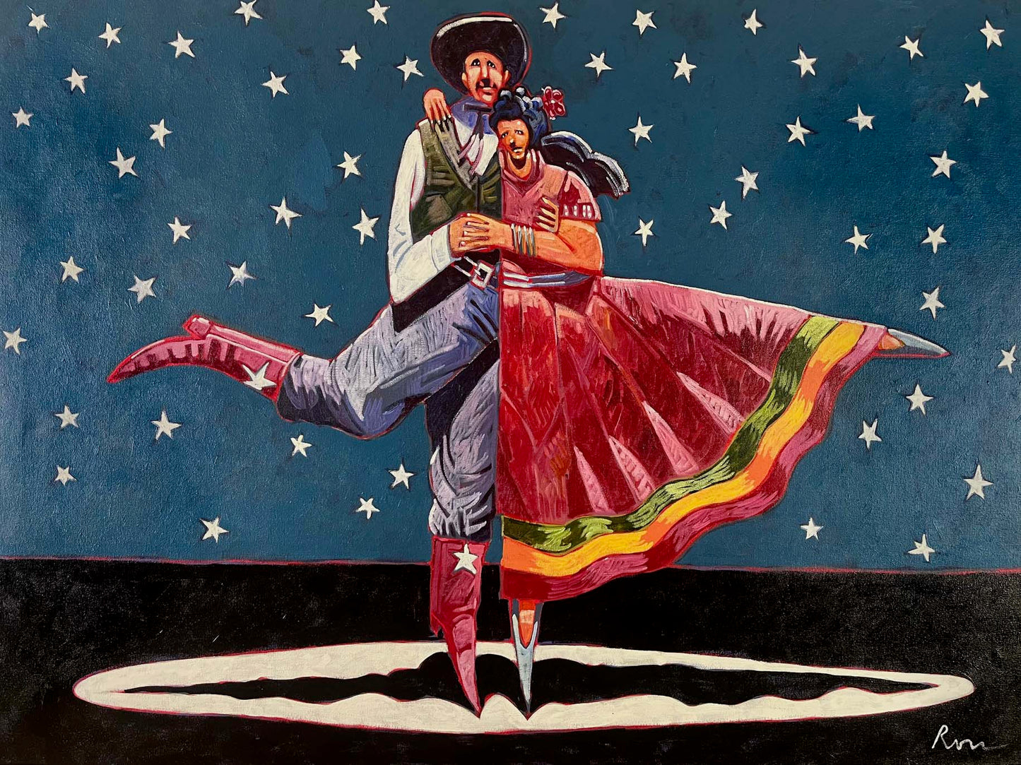 Billy & Paulita-Painting-Thom Ross-Sorrel Sky Gallery