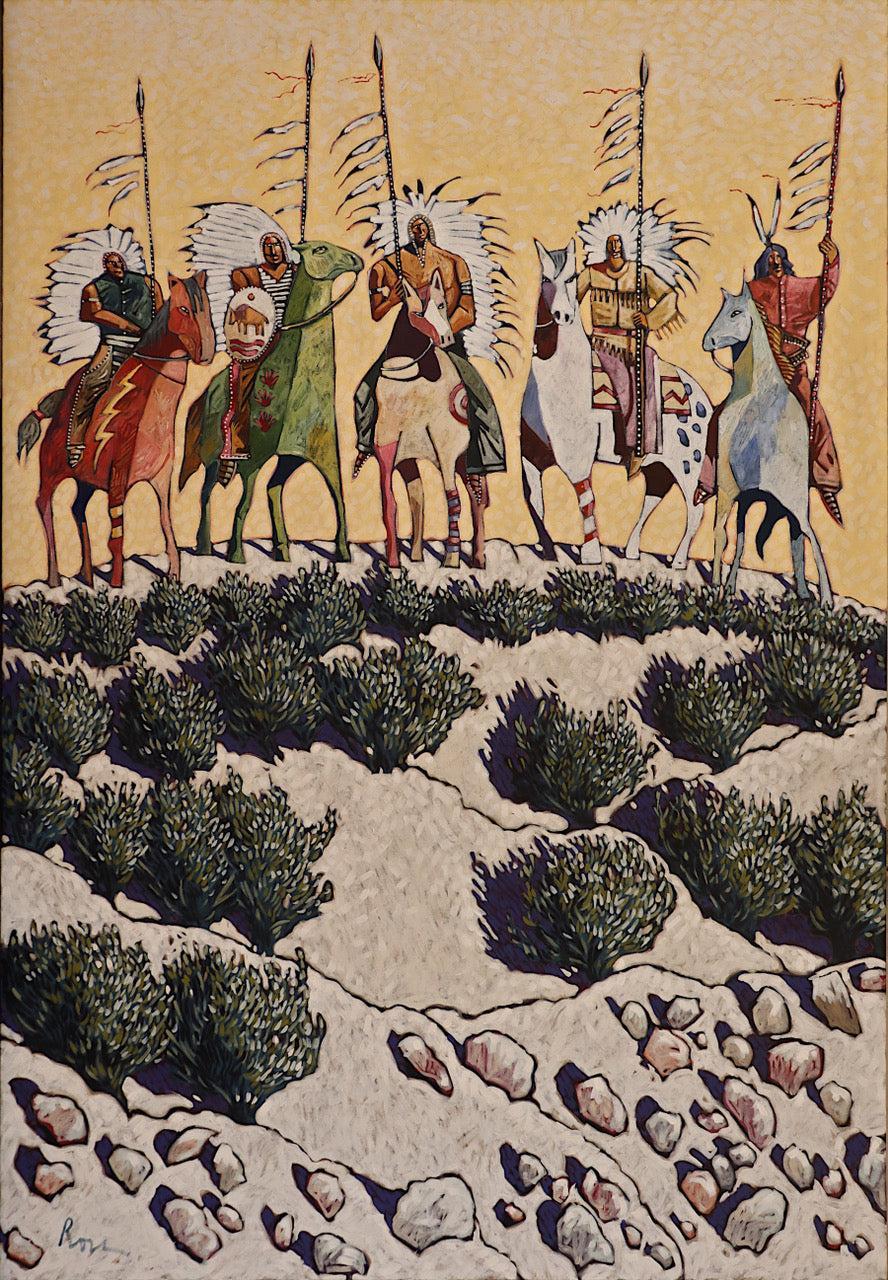 Hilltop Warriors-Painting-Thom Ross-Sorrel Sky Gallery