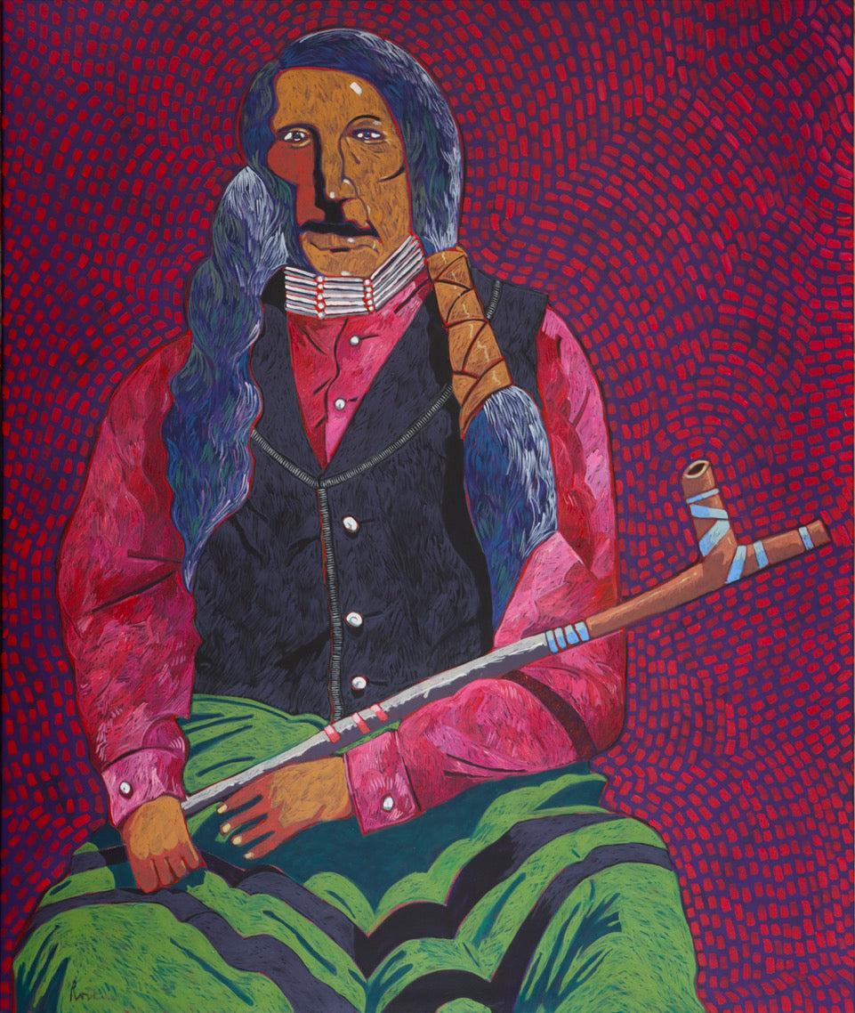 Red Shirt-Painting-Thom Ross-Sorrel Sky Gallery