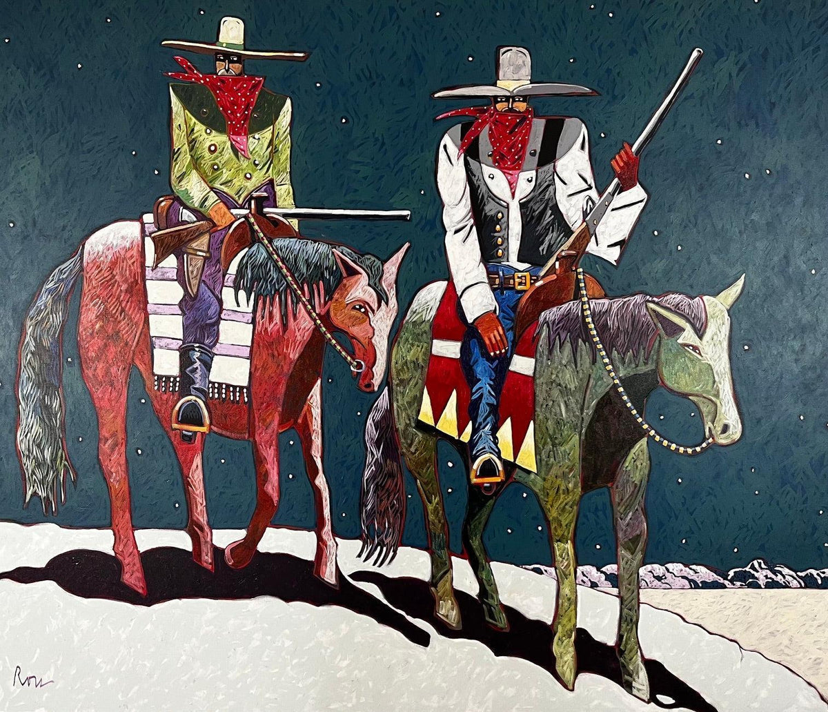 Tom and Frank McLaury-Painting-Thom Ross-Sorrel Sky Gallery