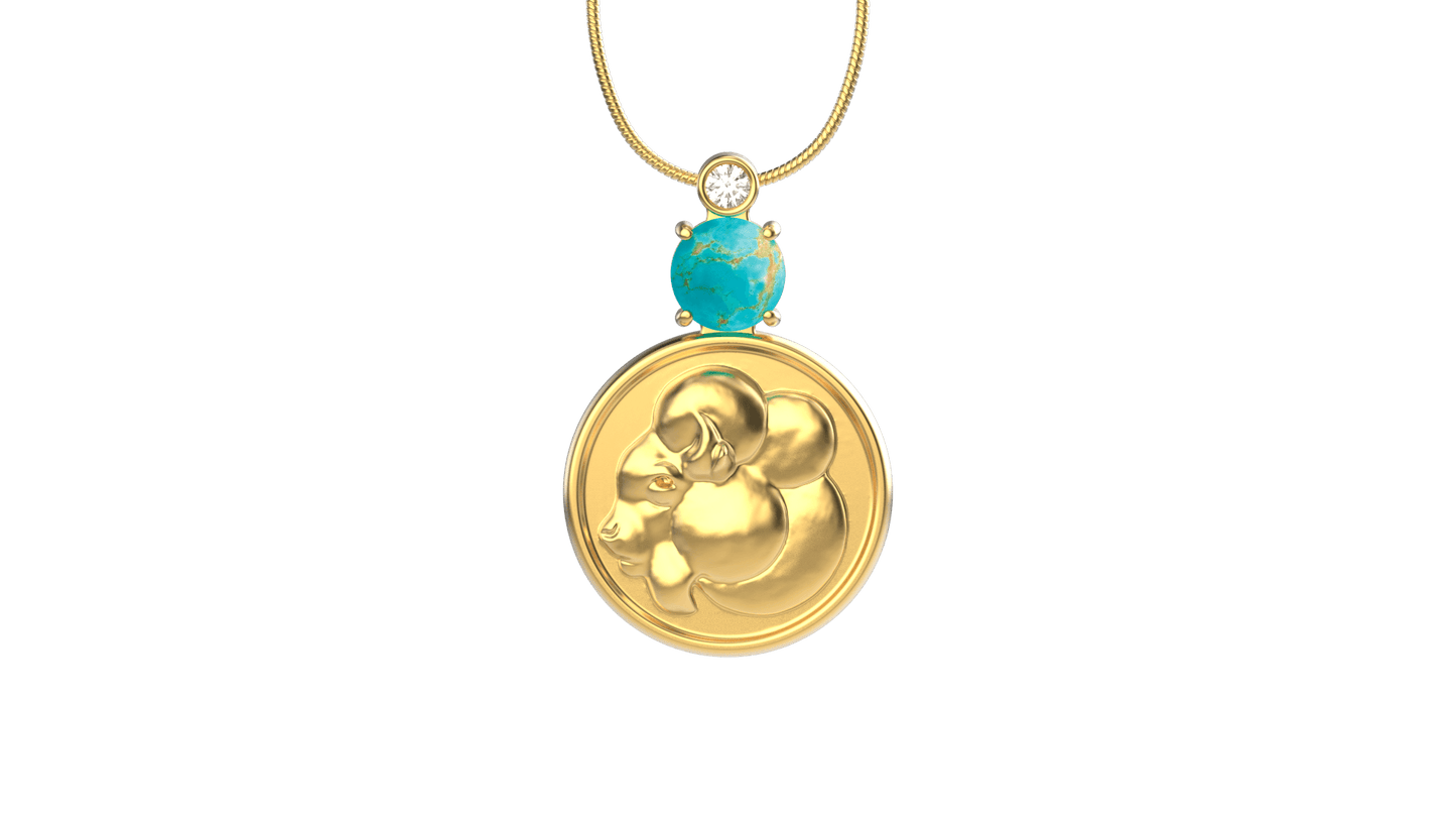 Bison Medallion Pendant-Jewelry-Tim Cherry-Sorrel Sky Gallery