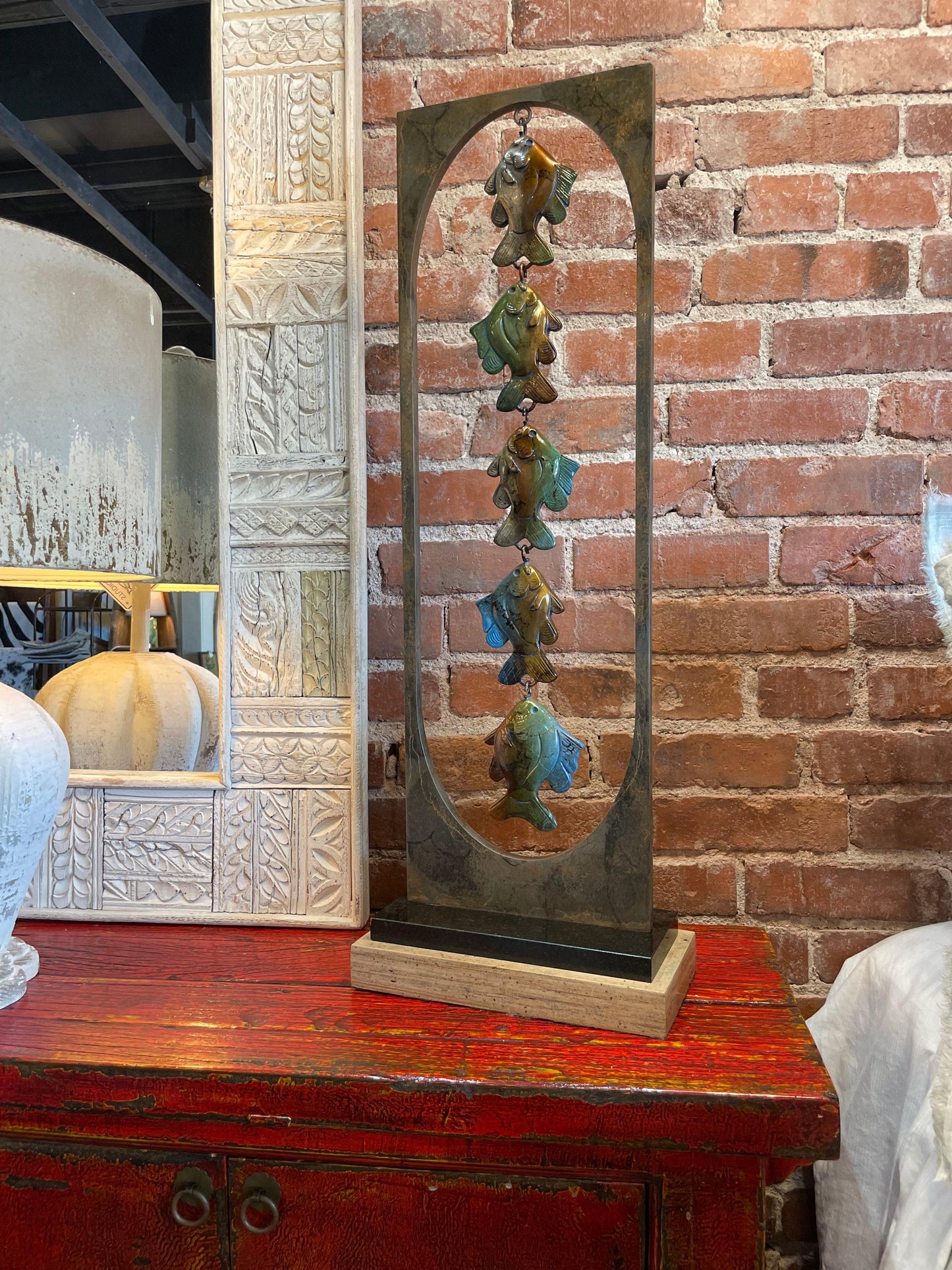 Stringer of Fish-Sculpture-Tim Cherry-Sorrel Sky Gallery