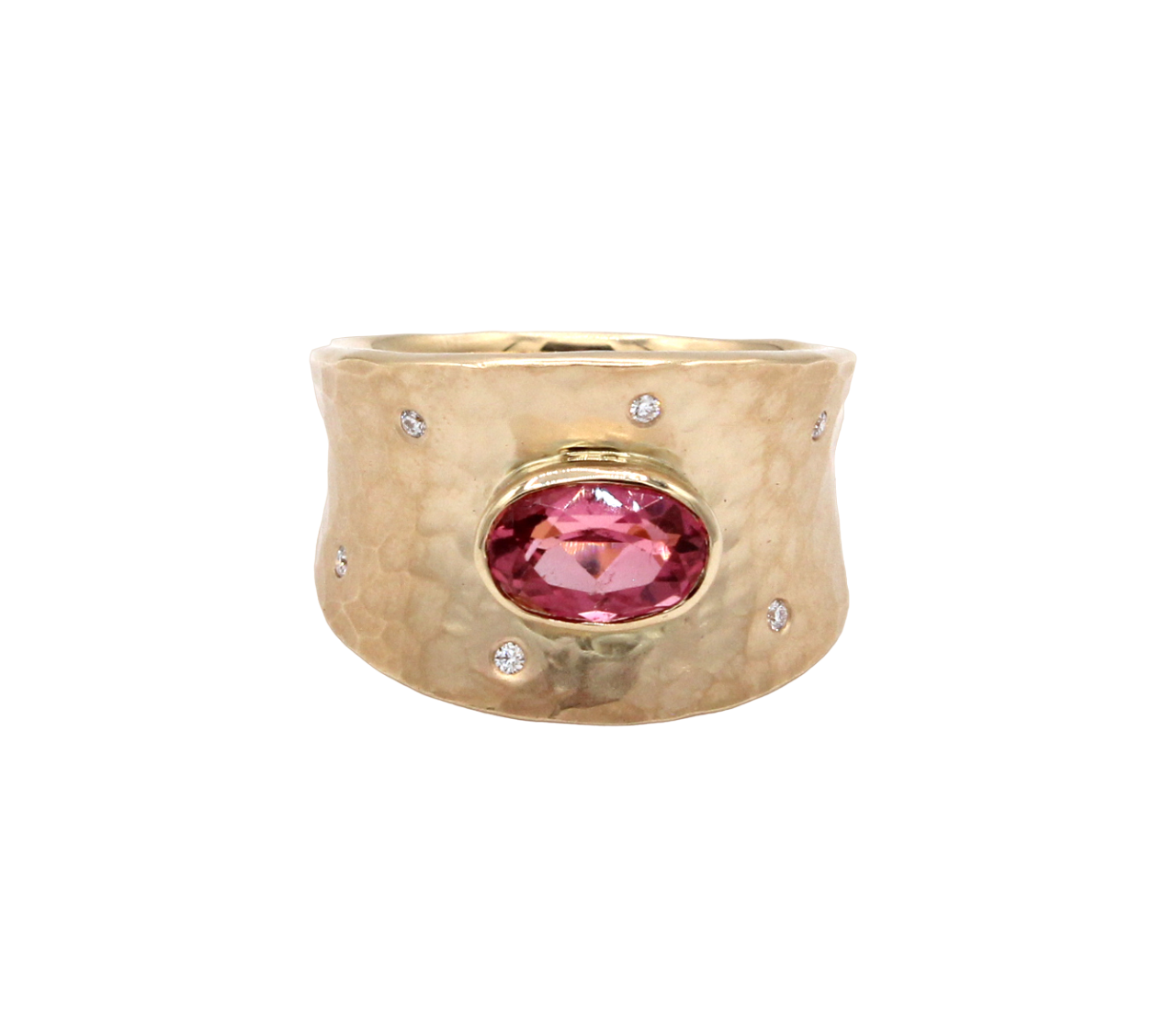 Tapered Vale Ring with Tourmaline-Jewelry-Toby Pomeroy-Sorrel Sky Gallery