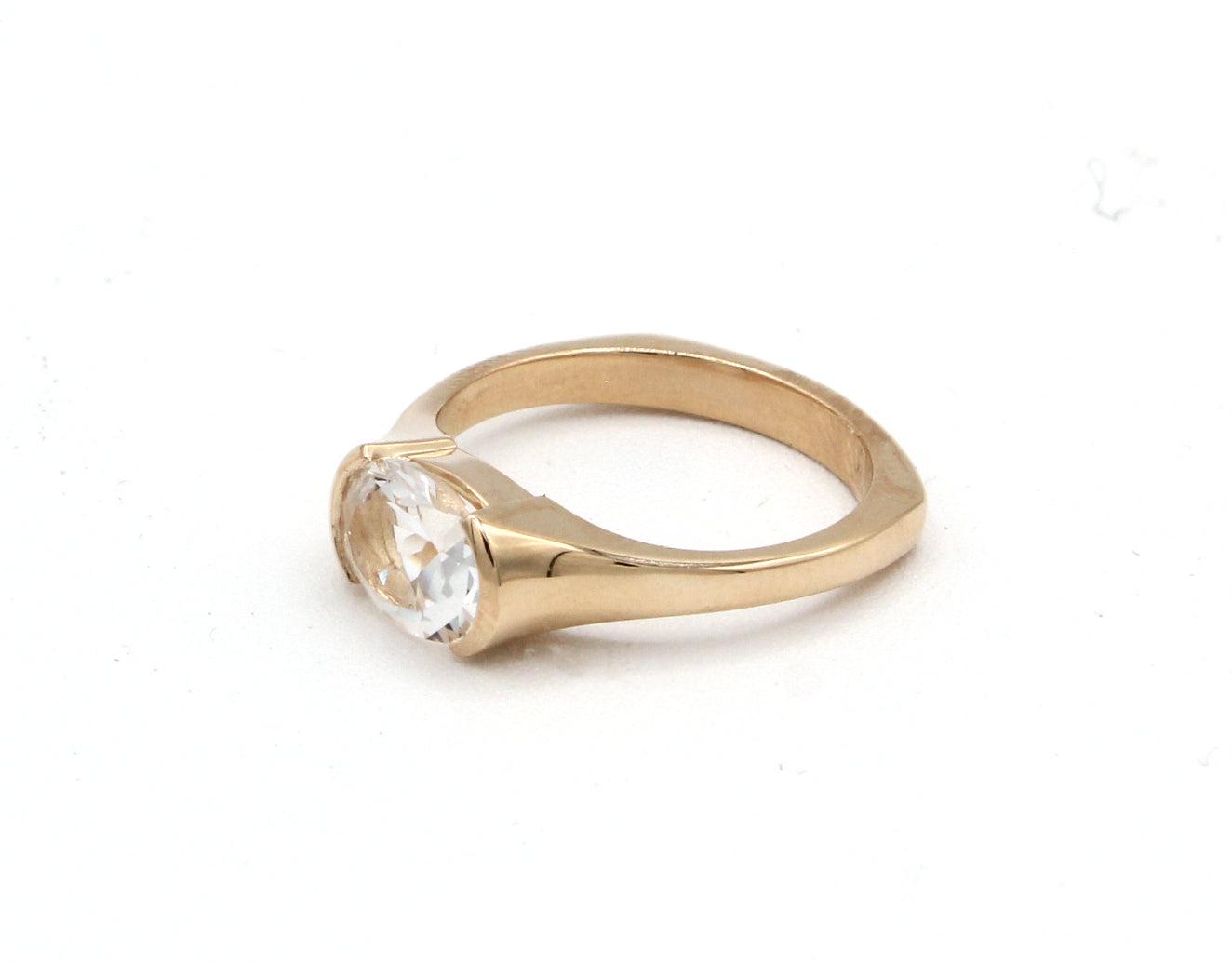 White Quartz Comet Ring-Jewelry-Toby Pomeroy-Sorrel Sky Gallery
