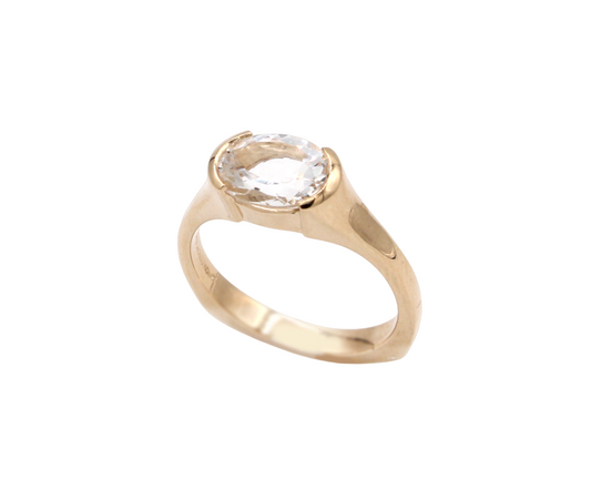 White Quartz Comet Ring-Jewelry-Toby Pomeroy-Sorrel Sky Gallery