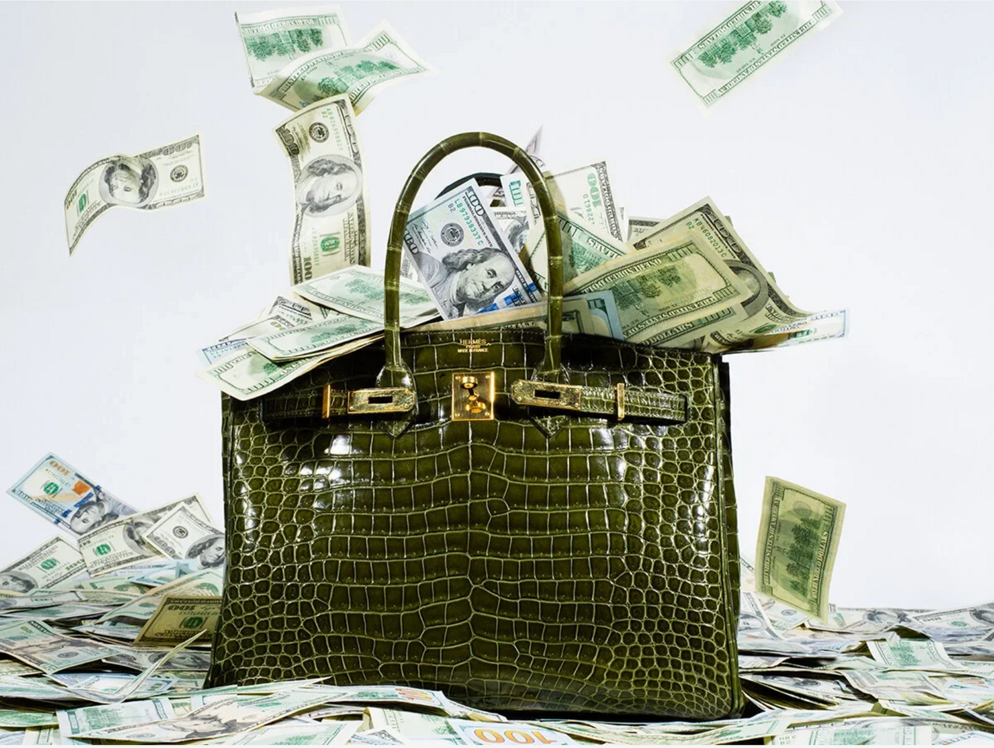 Money Birkin-Photographic Print-Tyler Shields-Sorrel Sky Gallery