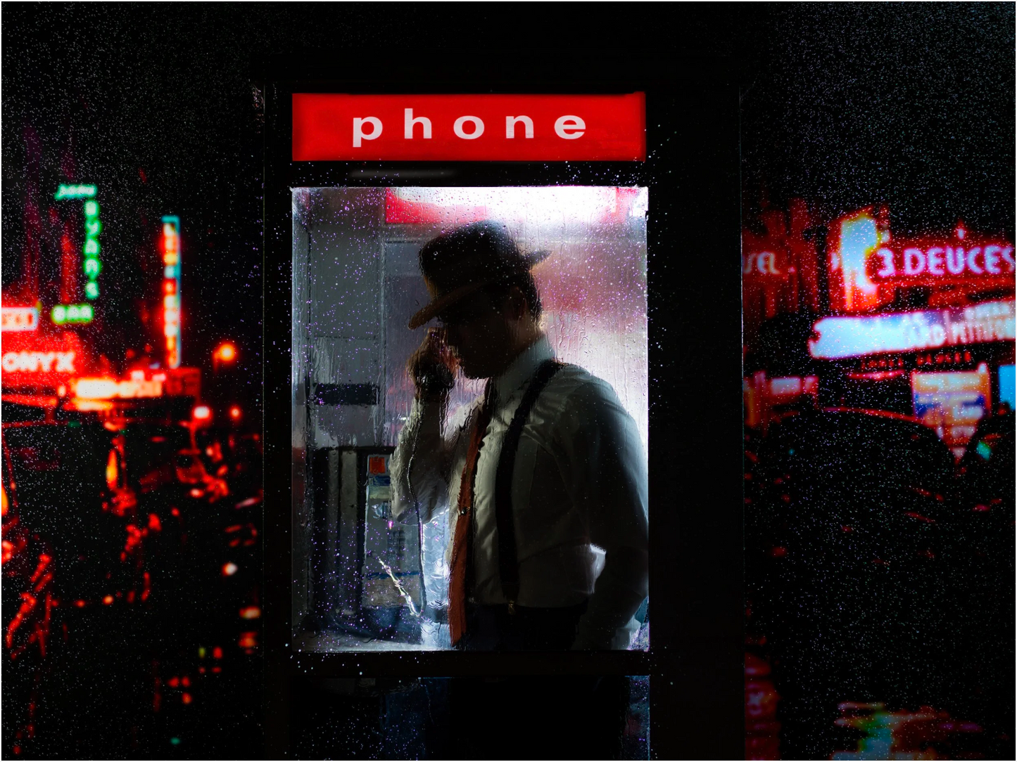 The Man in the Phone Booth-Photographic Print-Tyler Shields-Sorrel Sky Gallery