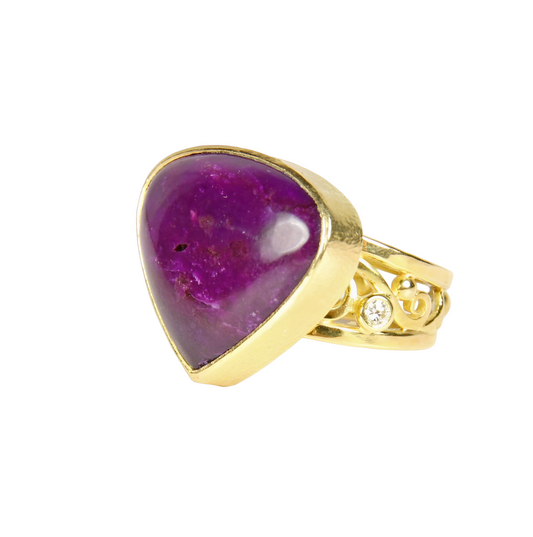 18K Sugilite Ring-Jewelry-Victoria Adams-Sorrel Sky Gallery