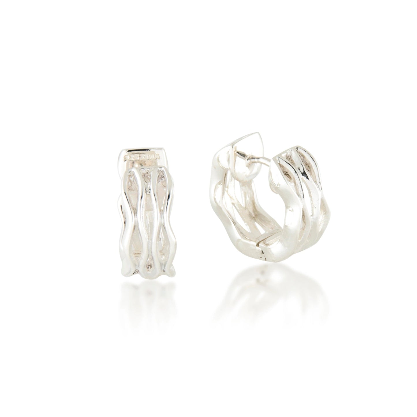 Thin Wired Snap Hoop Earrings-Jewelry-Zina Sterling-Sorrel Sky Gallery