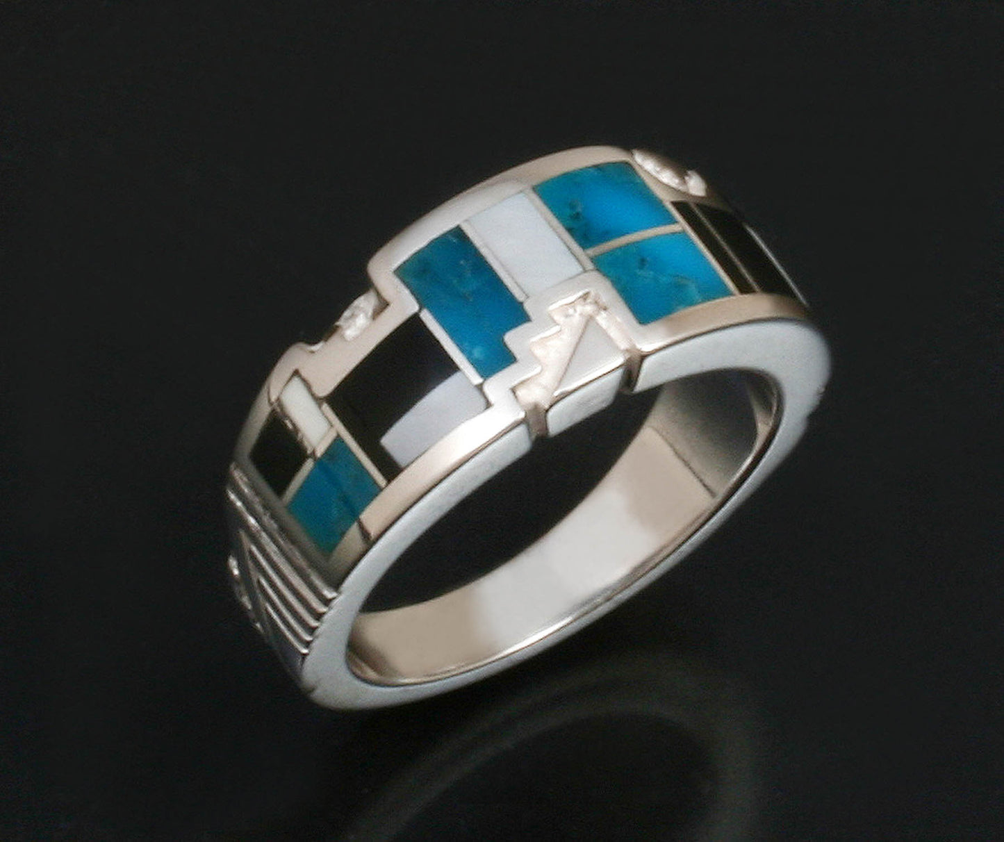 Inlaid Band Ring-Jewelry-Ray Tracey-Sorrel Sky Gallery