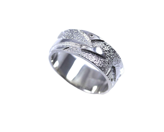Lightning Arrow Band Ring