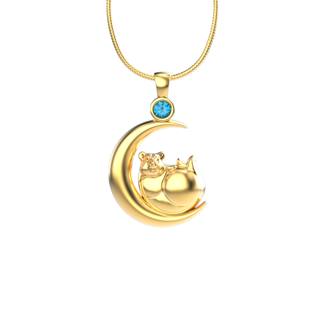 Luna Bear Pendant-Jewelry-Tim Cherry-Sorrel Sky Gallery