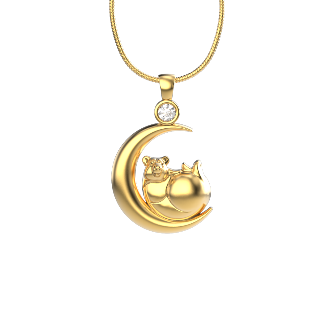 Luna Bear Pendant-Jewelry-Tim Cherry-Sorrel Sky Gallery