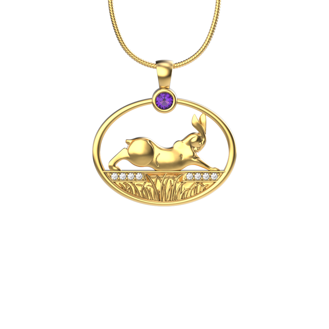 Rabbit Reach Pendant-Jewelry-Tim Cherry-Sorrel Sky Gallery