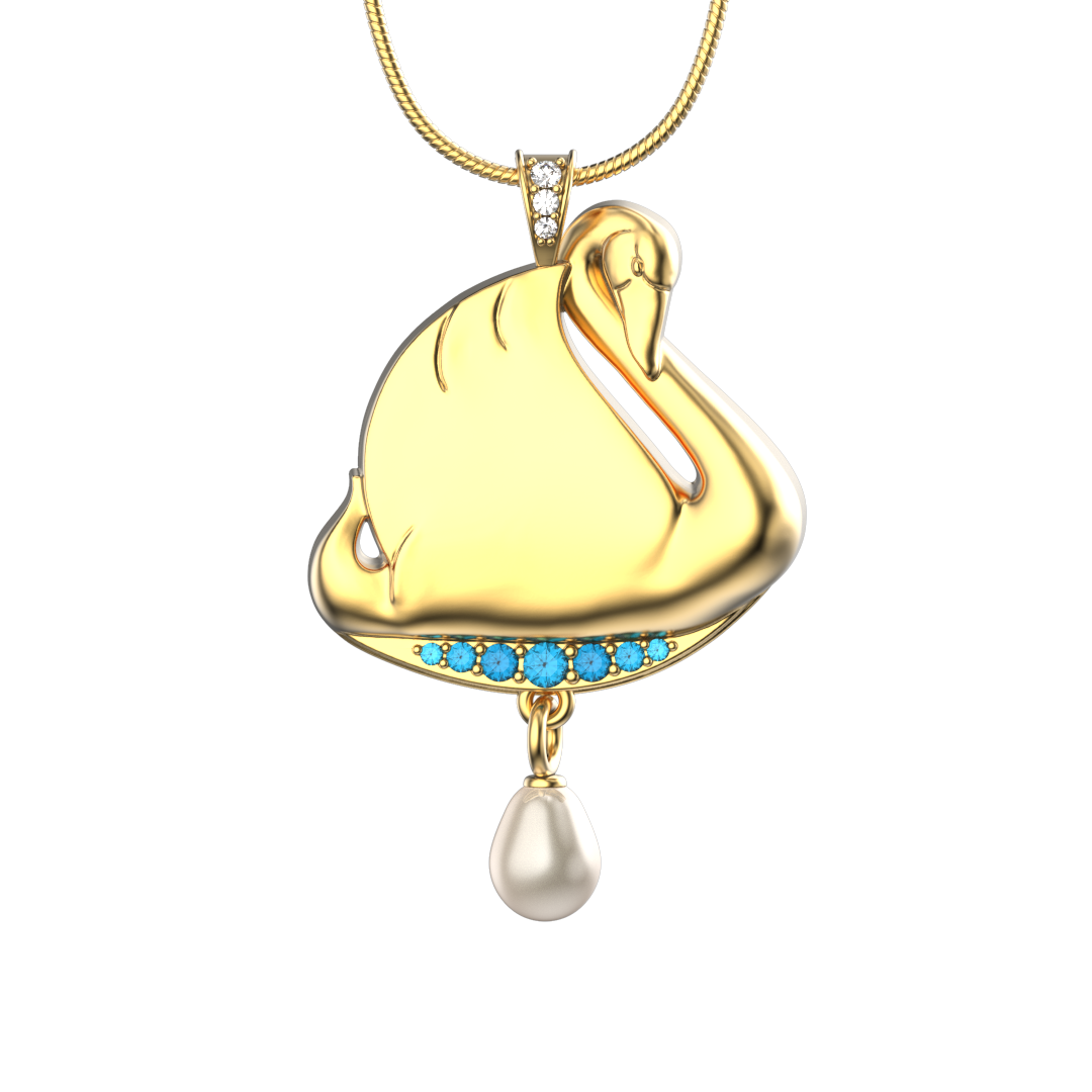 Simply Swan Pendant-Jewelry-Tim Cherry-Sorrel Sky Gallery