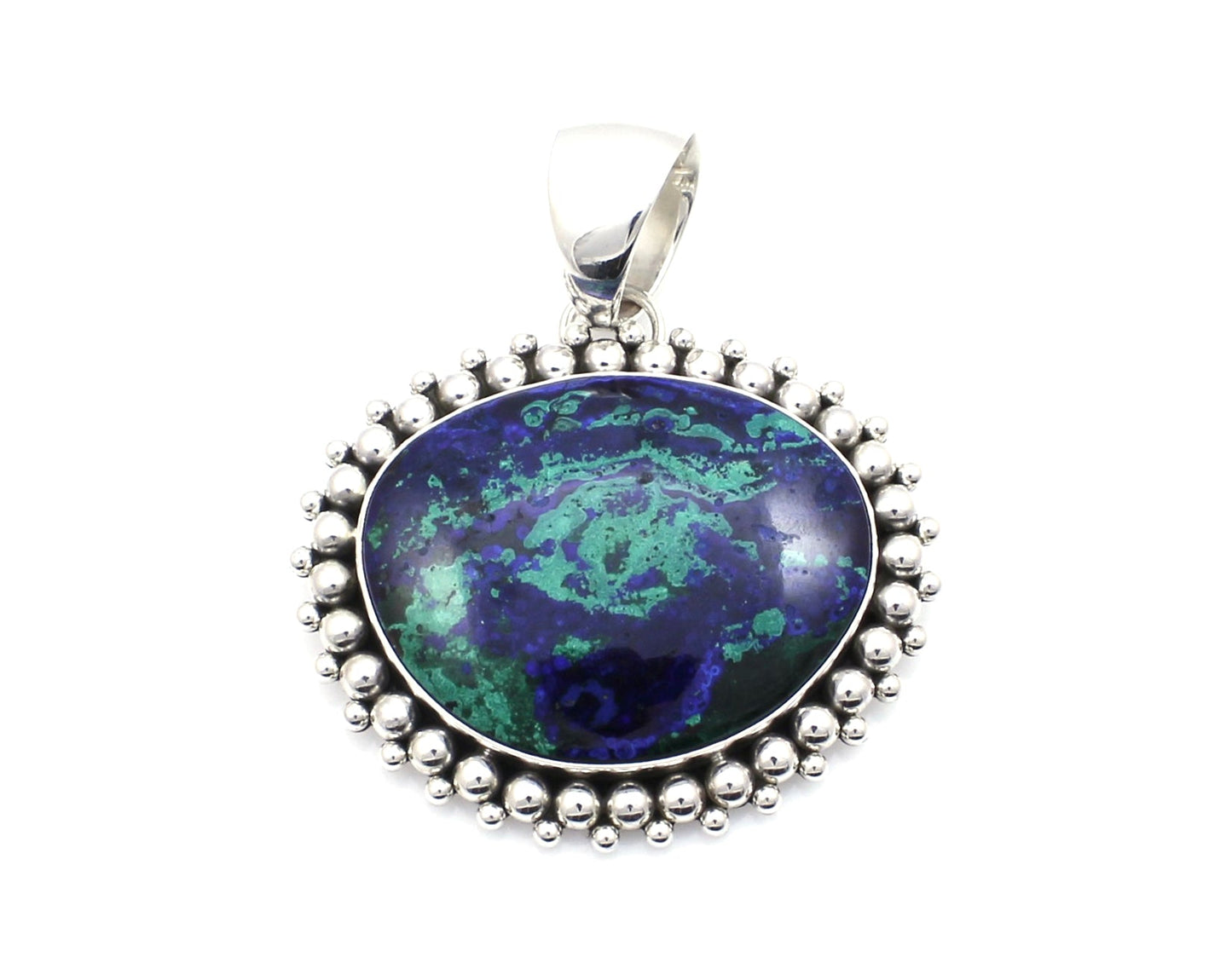 Azurite Malachite Pendant-Jewelry-Artie Yellowhorse-Sorrel Sky Gallery