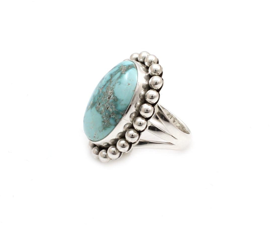 Carico Lake Turquoise Ring-Jewelry-Artie Yellowhorse-Sorrel Sky Gallery
