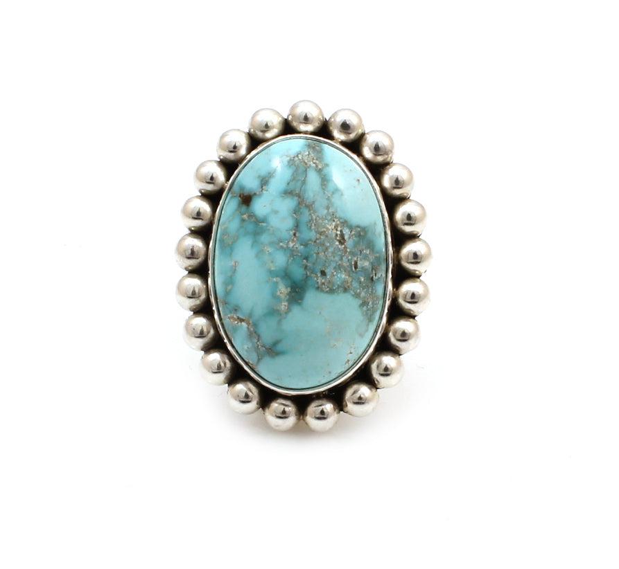 Carico Lake Turquoise Ring-Jewelry-Artie Yellowhorse-Sorrel Sky Gallery