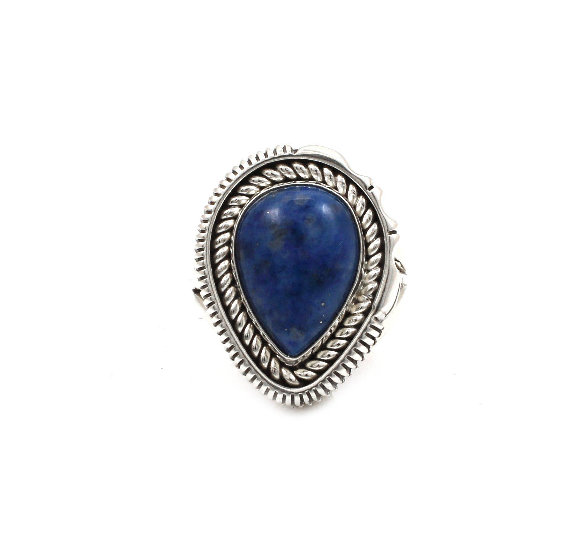 Denim Lapis Ring-Jewelry-Artie Yellowhorse-Sorrel Sky Gallery