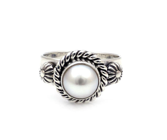 Freshwater Pearl Ring-Jewelry-Artie Yellowhorse-Sorrel Sky Gallery