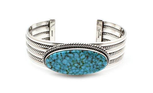 Kingman Turquoise Cuff Bracelet-Jewelry-Artie Yellowhorse-Sorrel Sky Gallery