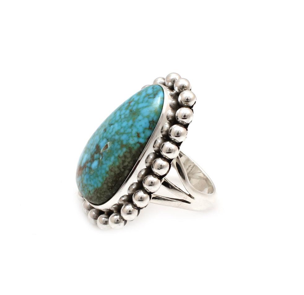 Kingman Turquoise Ring-Jewelry-Artie Yellowhorse-Sorrel Sky Gallery