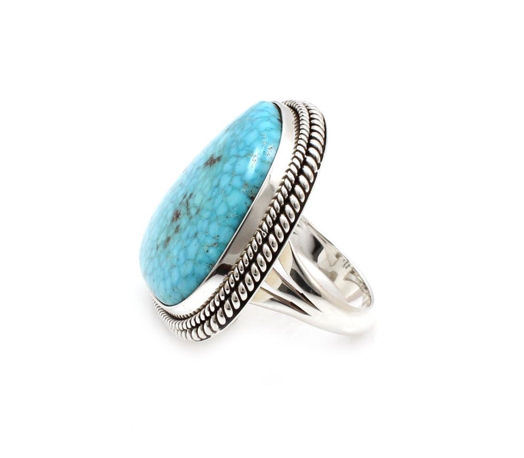 Kingman Turquoise Ring-Jewelry-Artie Yellowhorse-Sorrel Sky Gallery