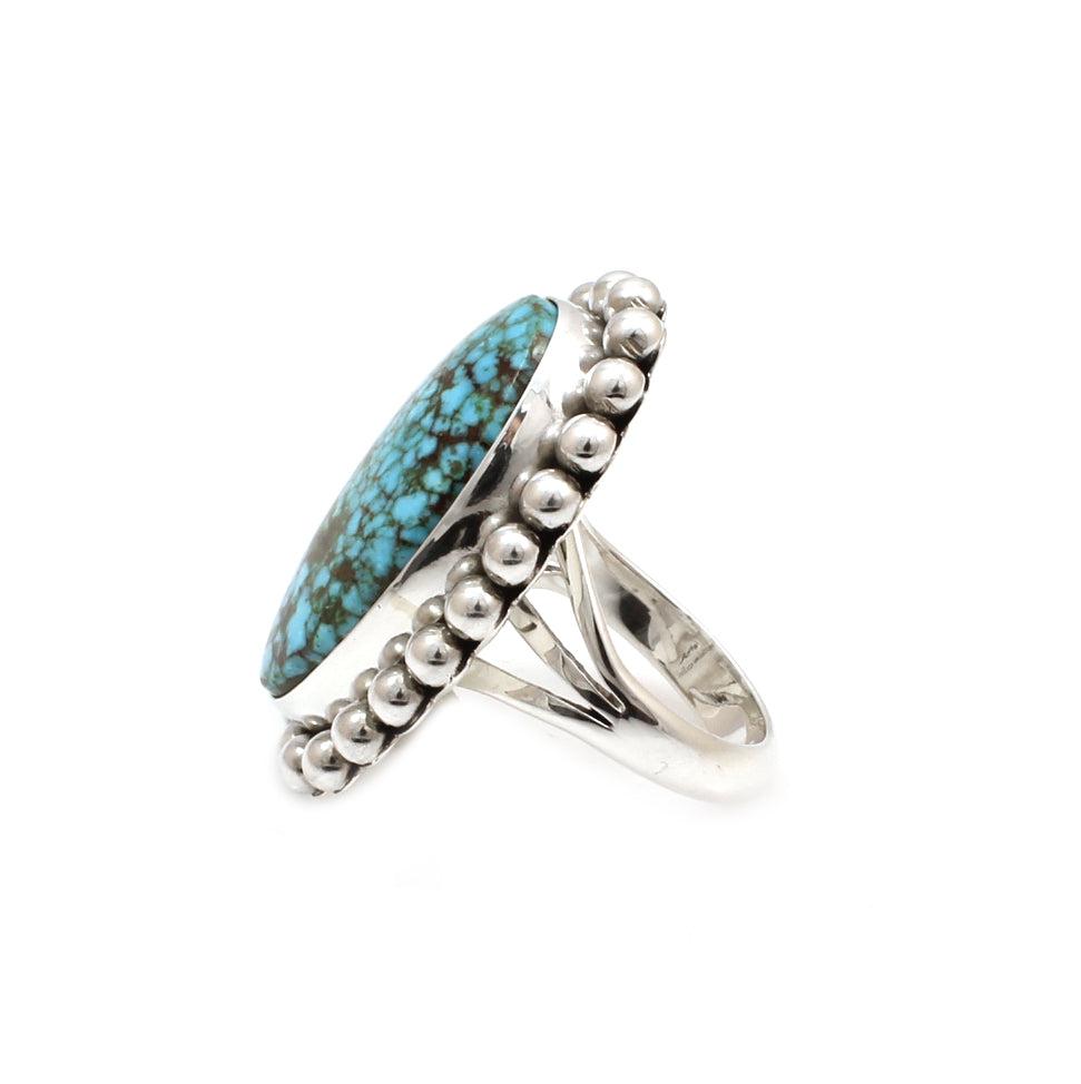 Kingman Turquoise Ring-Jewelry-Artie Yellowhorse-Sorrel Sky Gallery