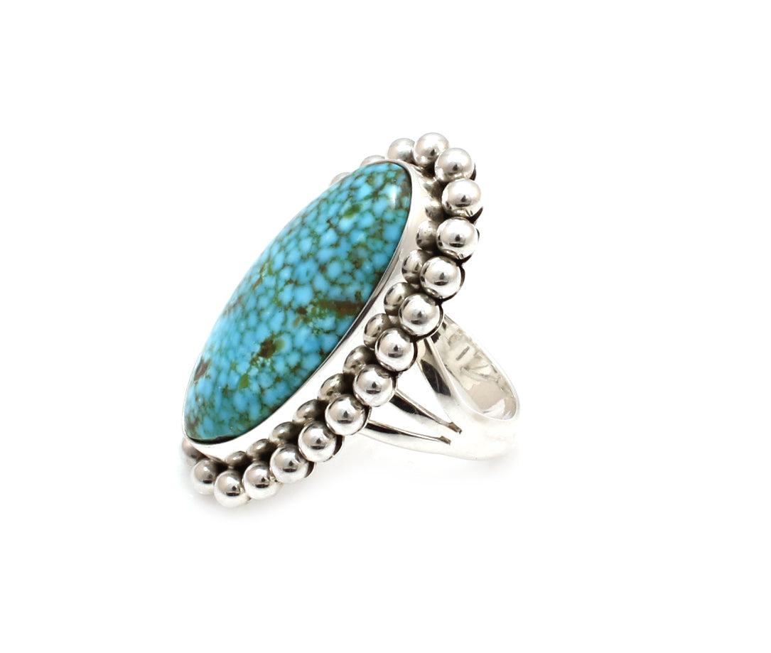 Kingman Turquoise Ring-Jewelry-Artie Yellowhorse-Sorrel Sky Gallery