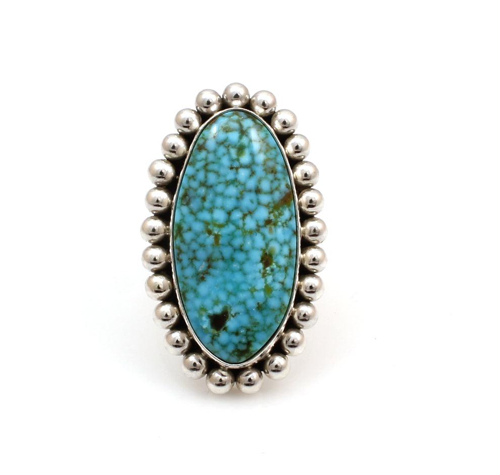 Kingman Turquoise Ring-Jewelry-Artie Yellowhorse-Sorrel Sky Gallery