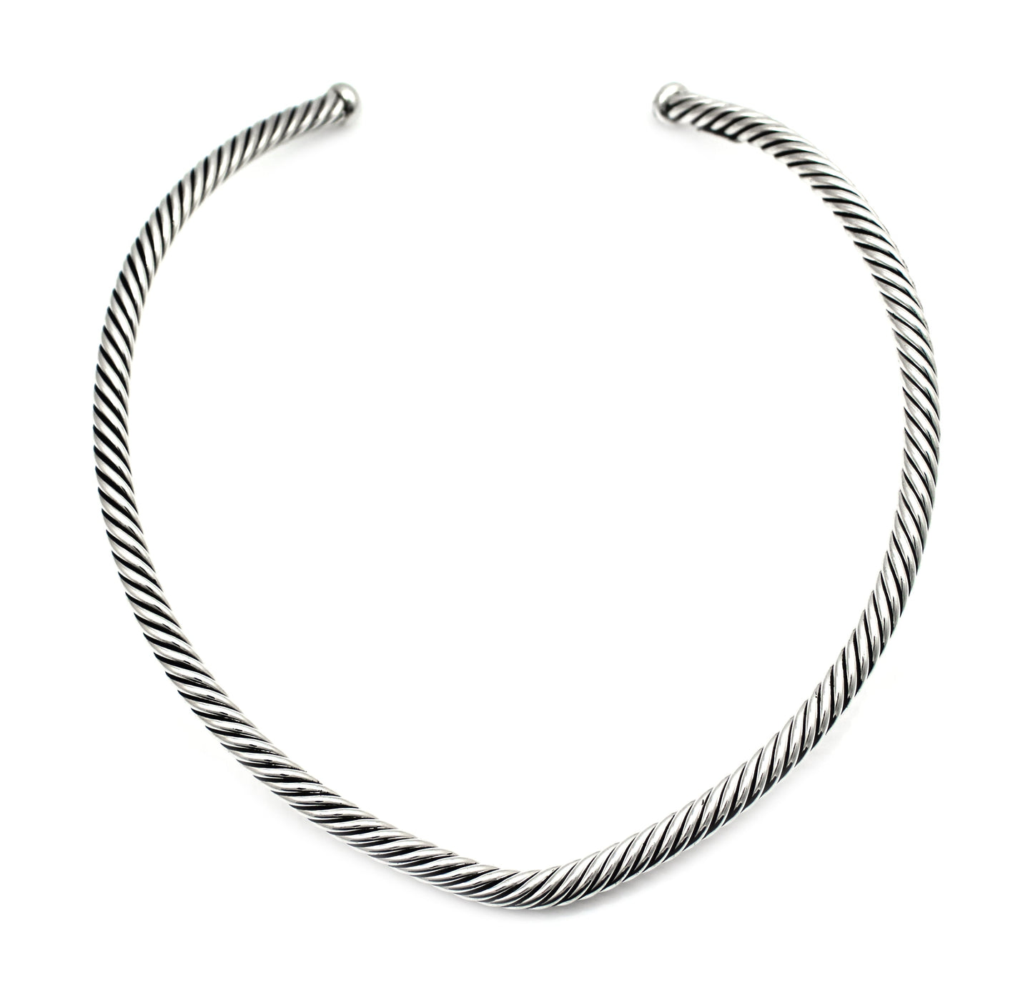 Silver Cable Collar-Jewelry-Artie Yellowhorse-Sorrel Sky Gallery