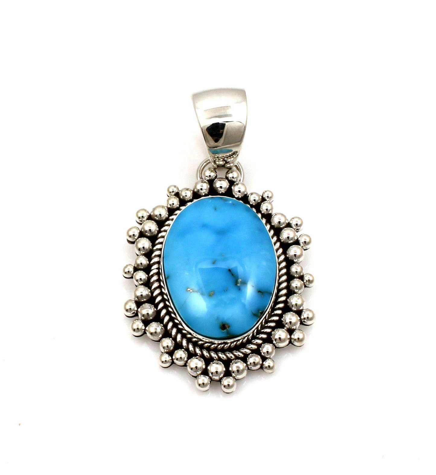 Sonoran Rose Turquoise Pendant-Jewelry-Artie Yellowhorse-Sorrel Sky Gallery