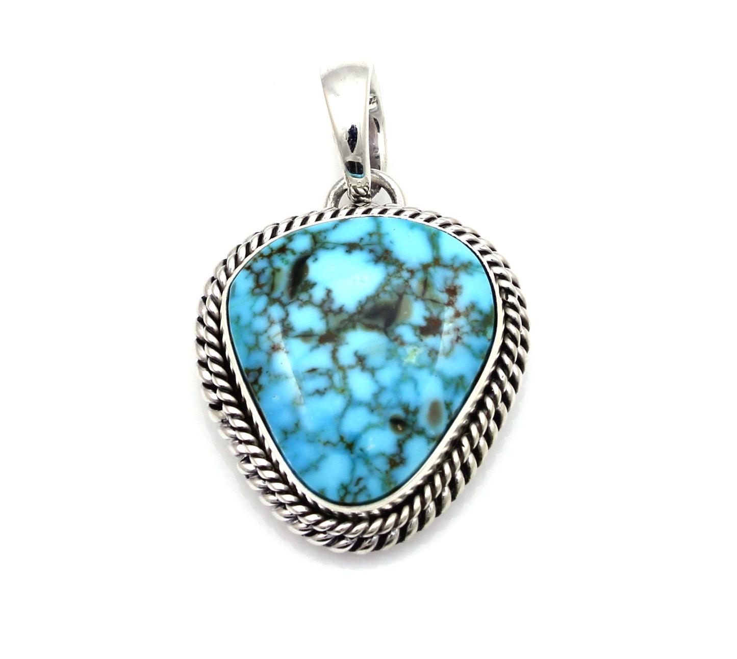 Kingman Turquoise Pendant-jewelry-Artie Yellowhorse-Sorrel Sky Gallery