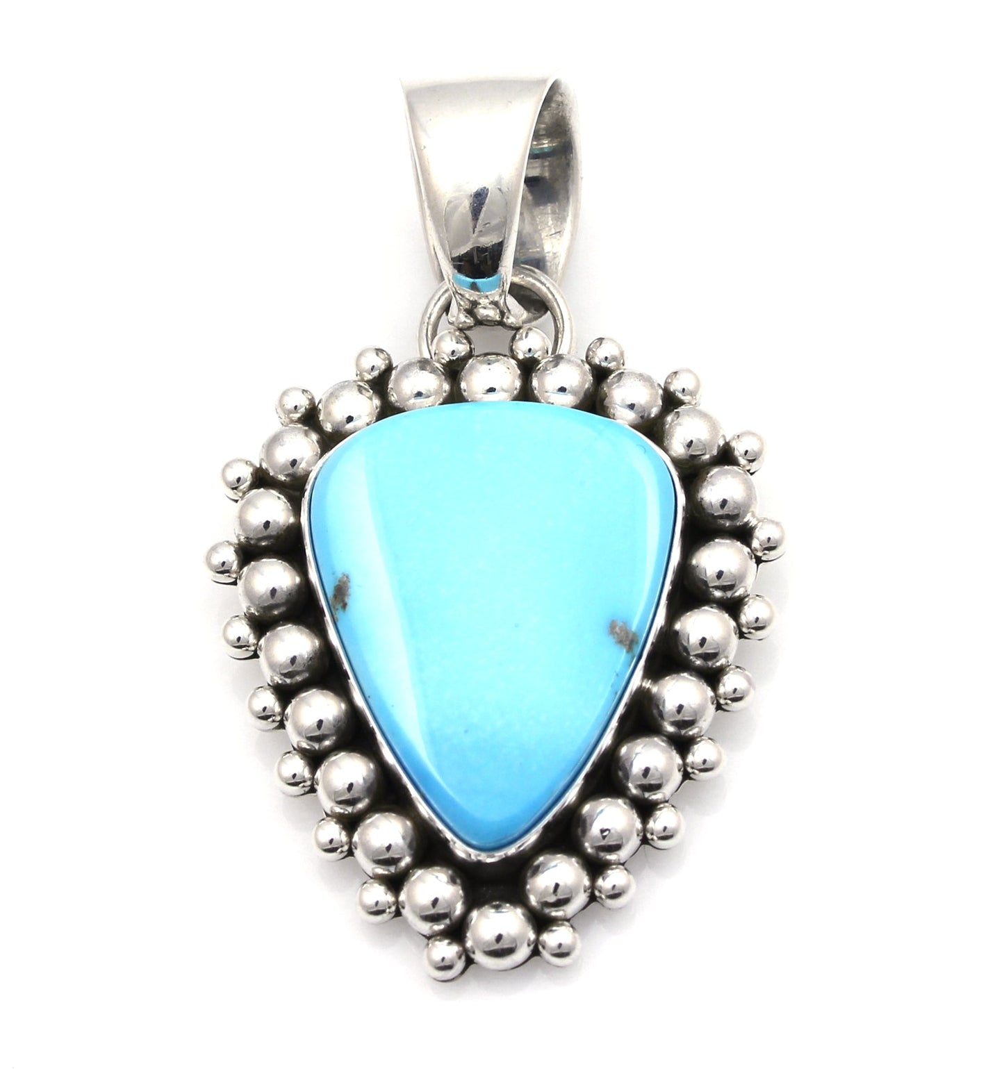 Sleeping Beauty Turquoise Pendant-jewelry-Artie Yellowhorse-Sorrel Sky Gallery