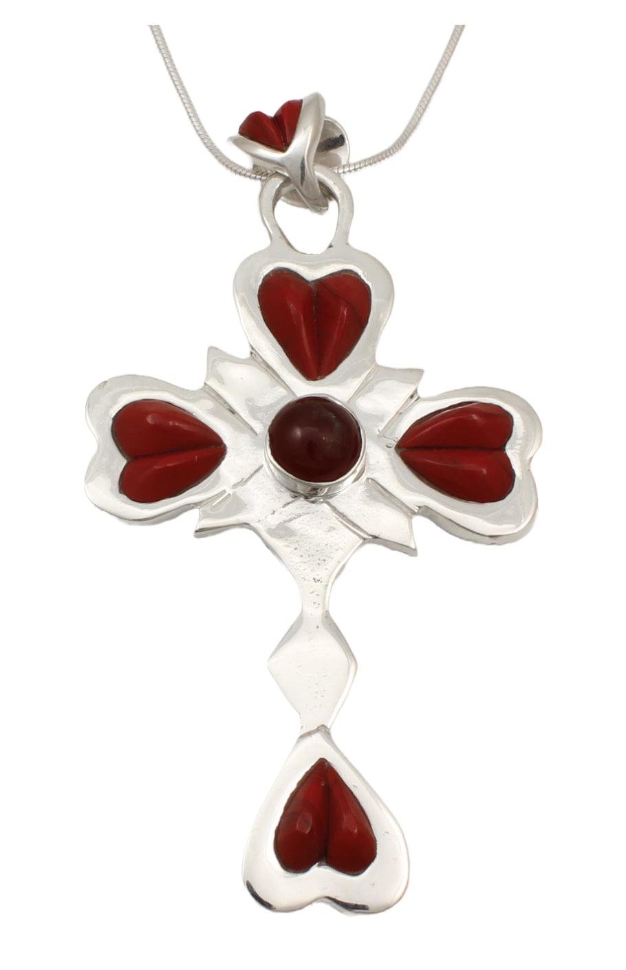 8 of Hearts Cross-Jewelry-Ben Nighthorse-Sorrel Sky Gallery