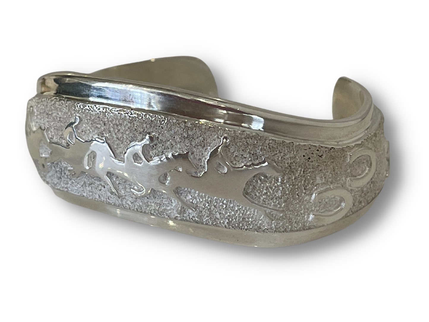 All Metal Jumping Horse Bracelet