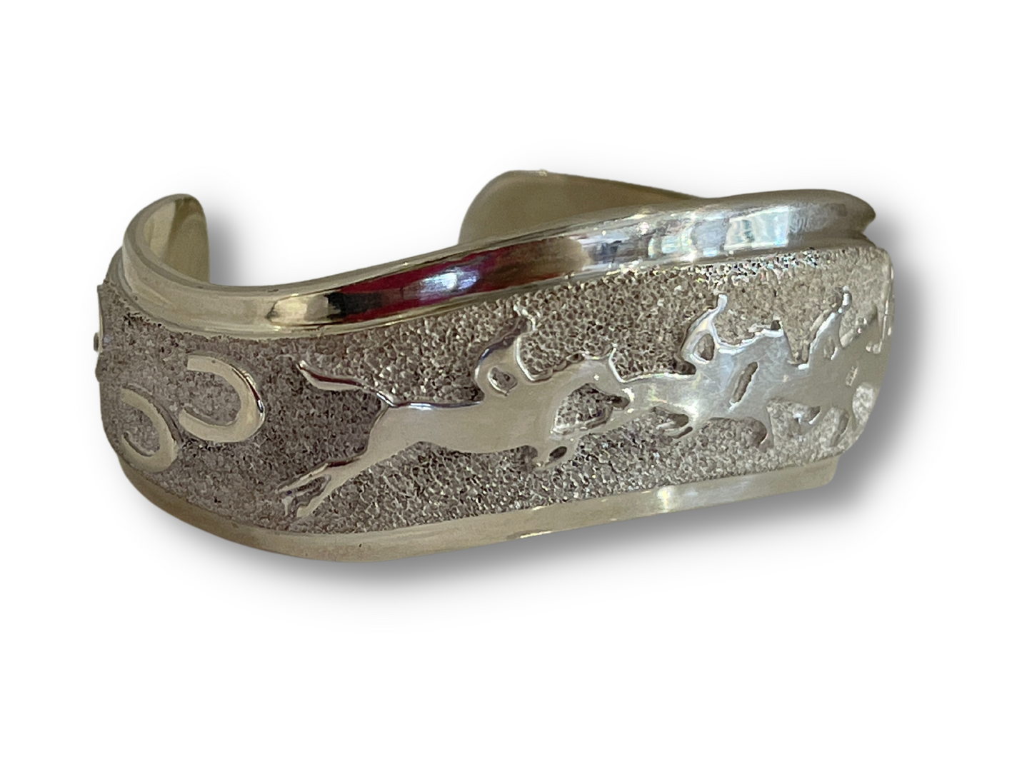 All Metal Jumping Horse Bracelet