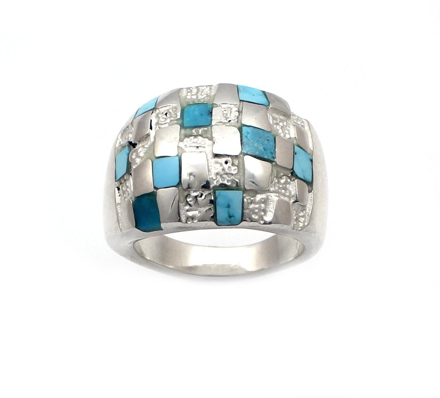 Basketweave Ring-Jewelry-Ben Nighthorse-Sorrel Sky Gallery