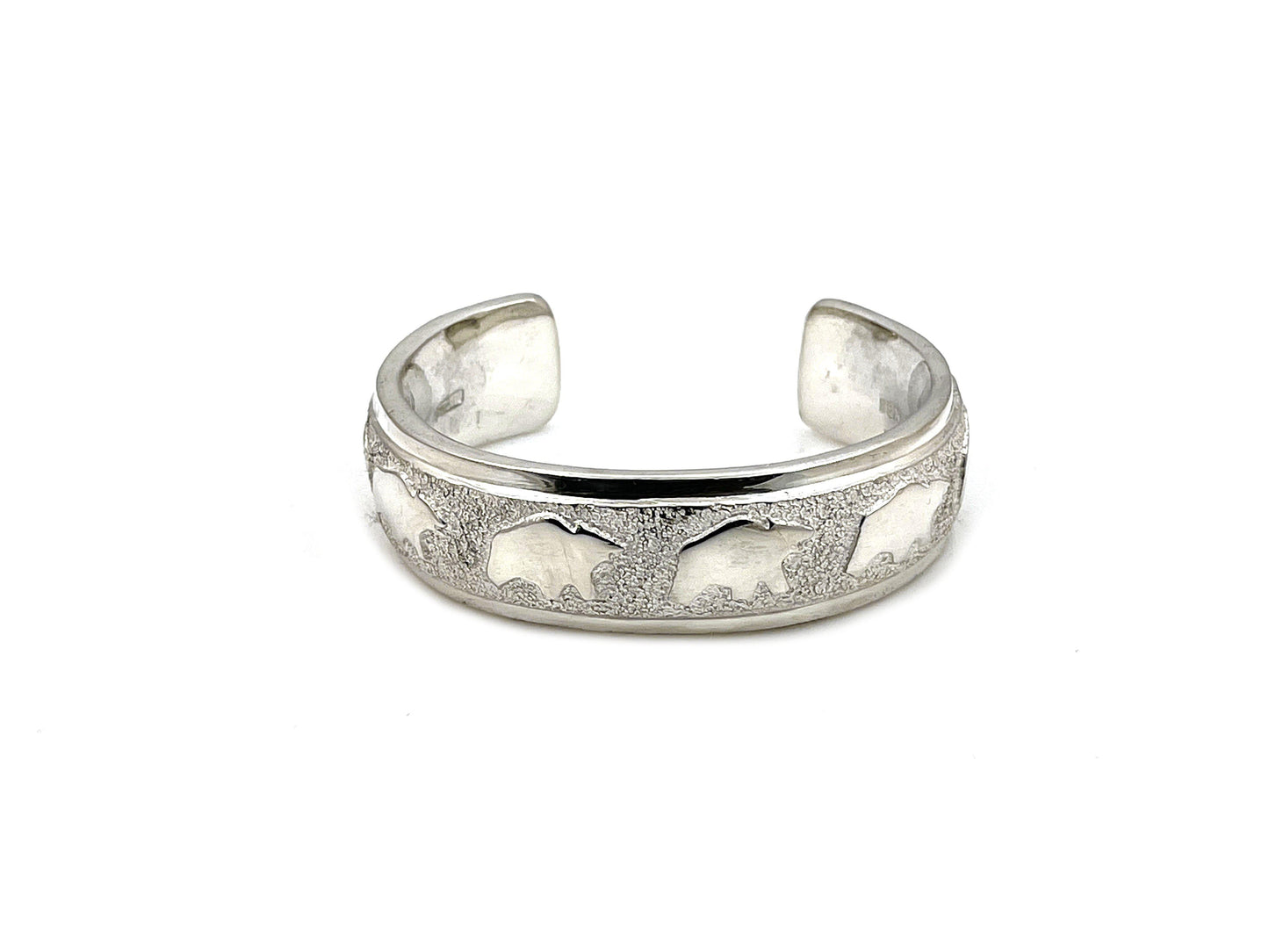Bear on Bear Cuff Bracelet-Jewelry-Ben Nighthorse-Sorrel Sky Gallery