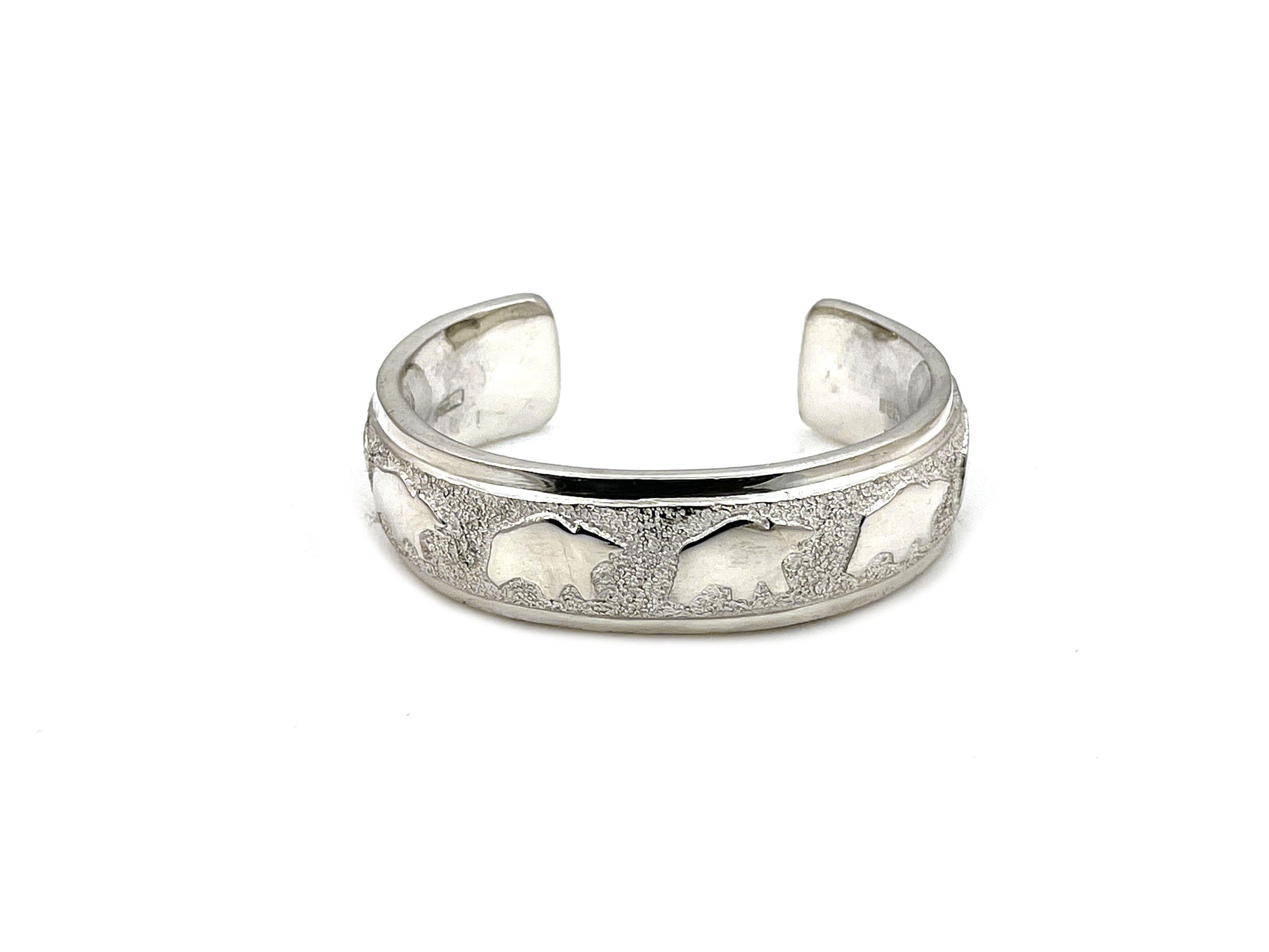 Bear on Bear Cuff Bracelet-Jewelry-Ben Nighthorse-Sorrel Sky Gallery