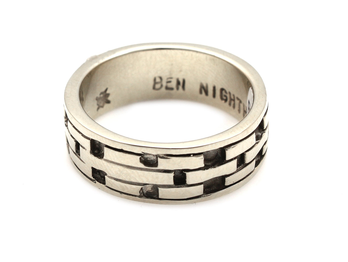 Brick Wedding Band - Gold