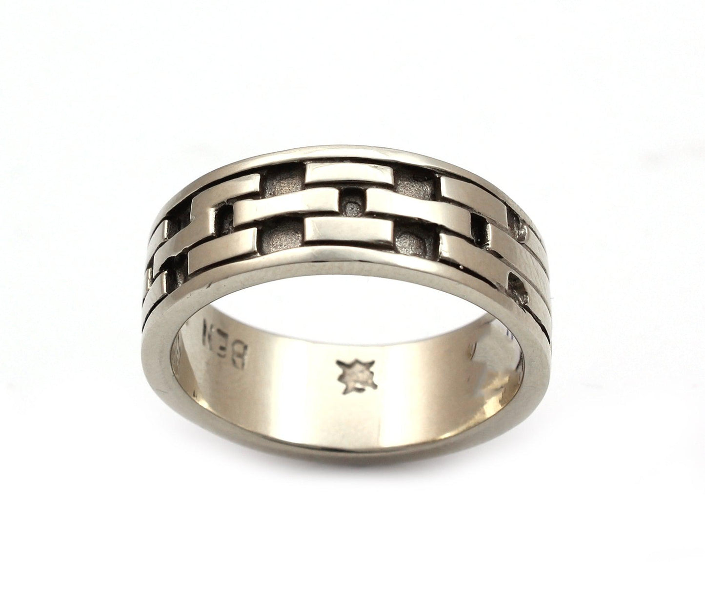 Brick Wedding Band - Gold