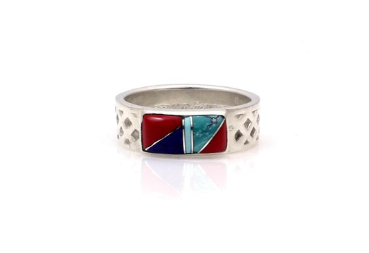 Diamond Braided Inlaid Band-Jewelry-Ben Nighthorse-Sorrel Sky Gallery