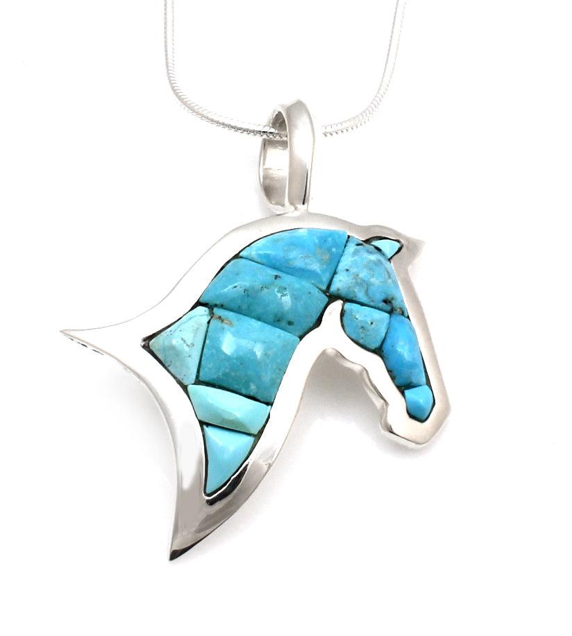 Head Of A Horse Pendant-Jewelry-Ben Nighthorse-Sorrel Sky Gallery