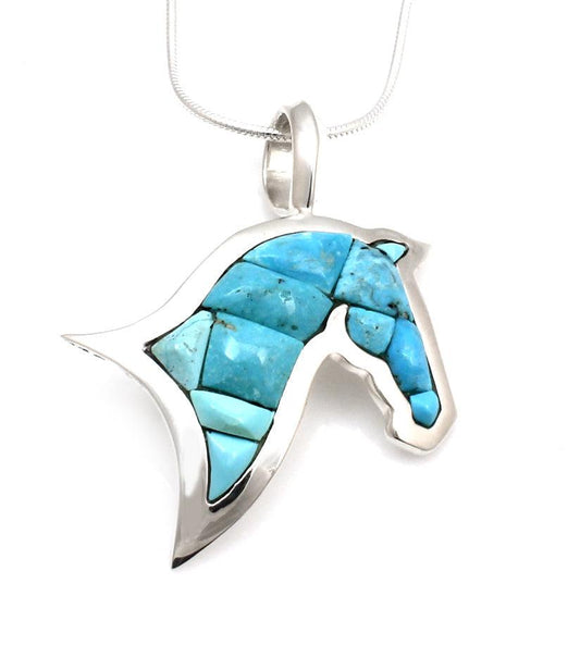 Head Of A Horse Pendant-Jewelry-Ben Nighthorse-Sorrel Sky Gallery