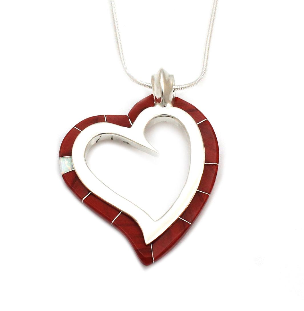 Heart Edge Inlay Pendant