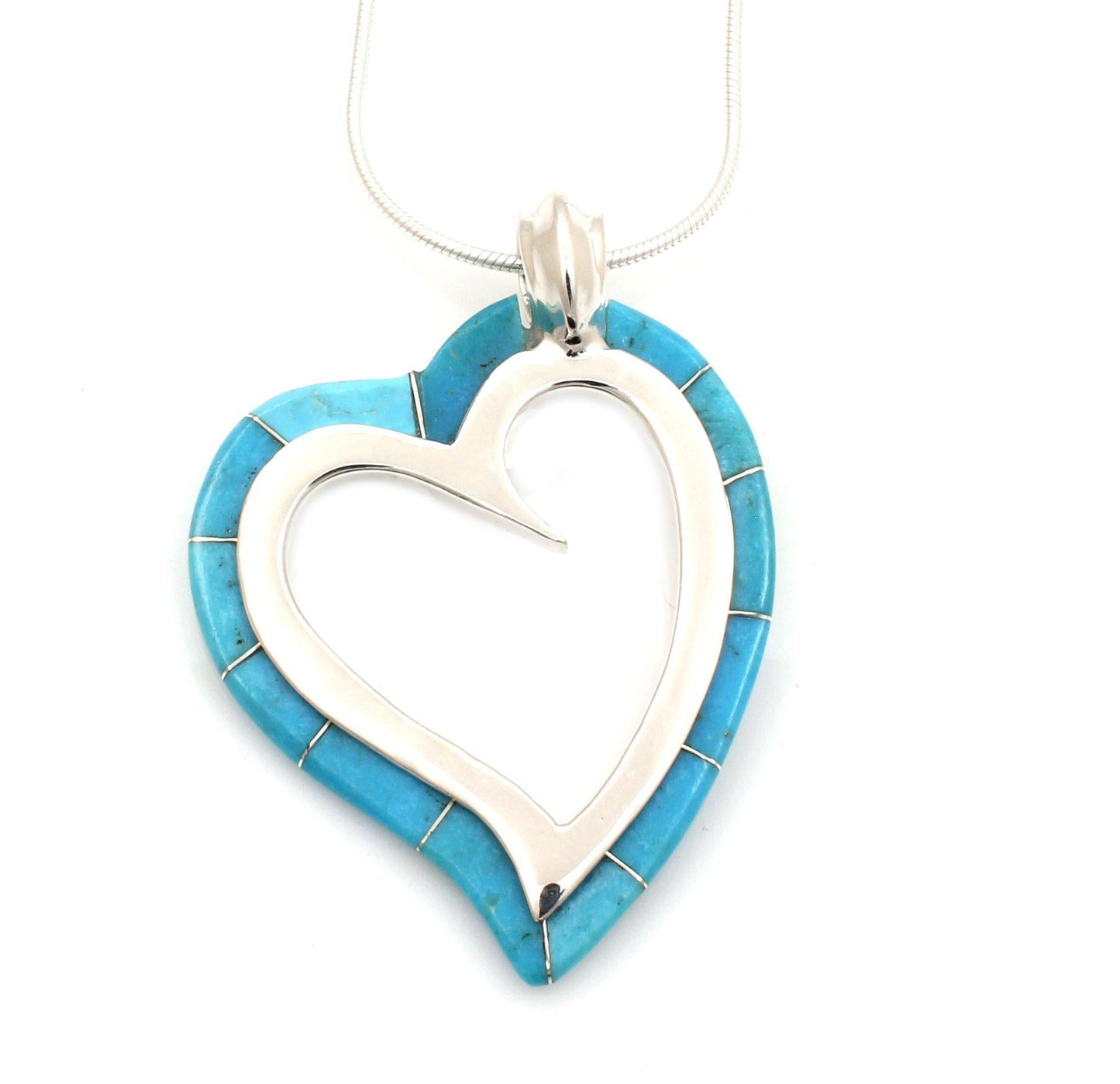 Heart Edge Inlay Pendant