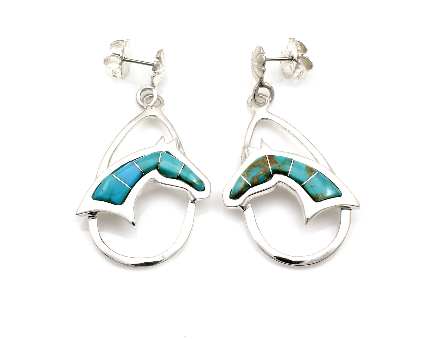Horse Head Earrings-Jewelry-Ben Nighthorse-Sorrel Sky Gallery