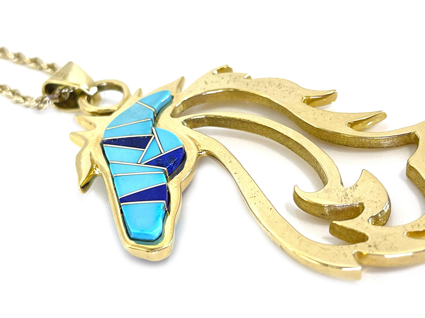 Horses In The Wind Pendant - Reversible