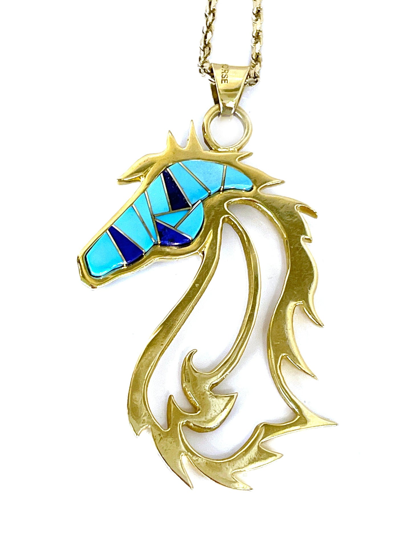Horses In The Wind Pendant - Reversible